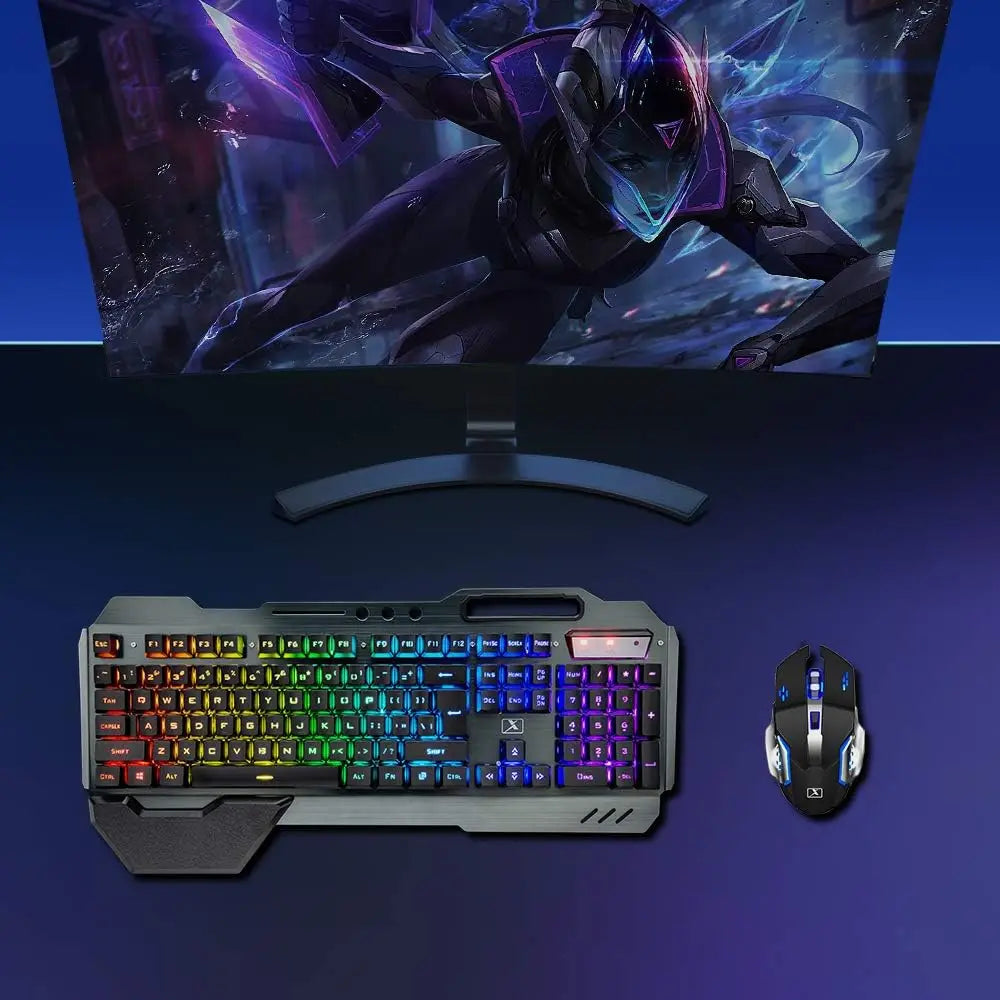 Mambasnake K680 Wireless Keyboard and Mouse Gaming Combo