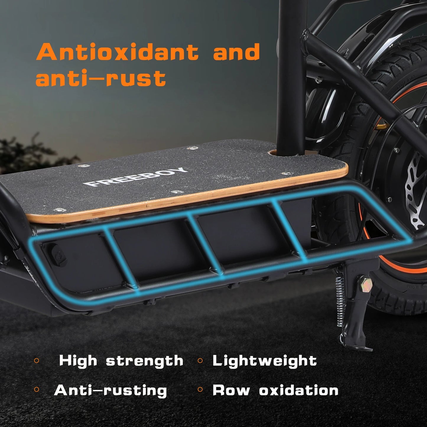 Freeboy Electric Scooter 750W 48V 50km Range For Adults