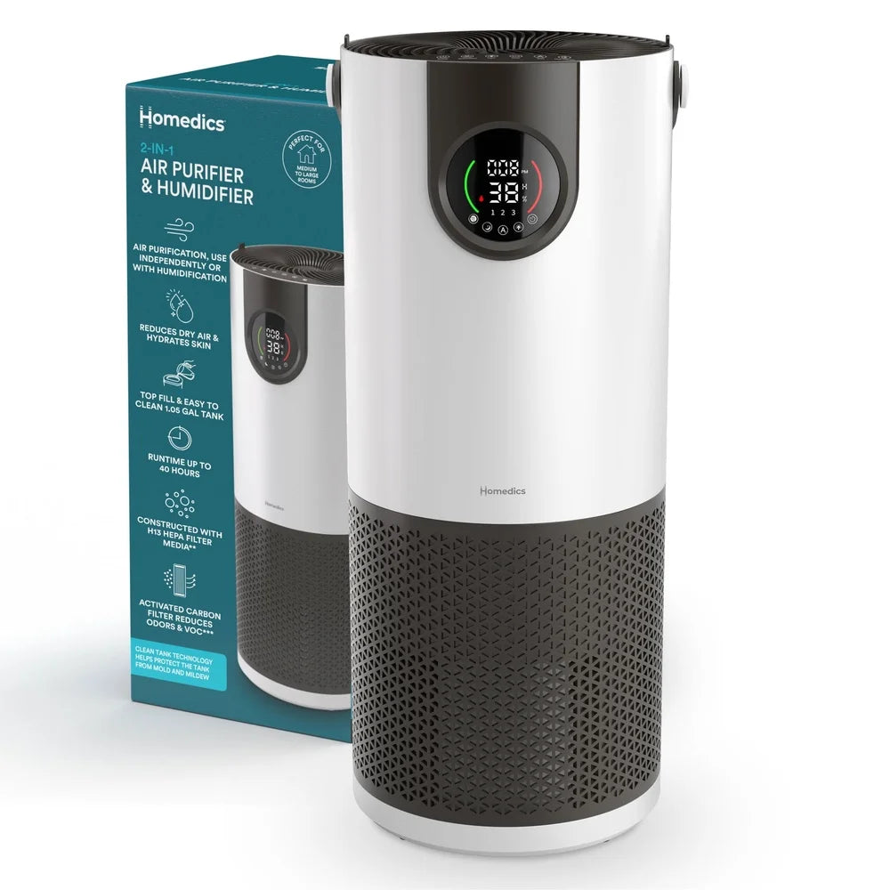 XMSJ 2 In 1 Air Purifier Humidifier H13 HEPA AutoMode