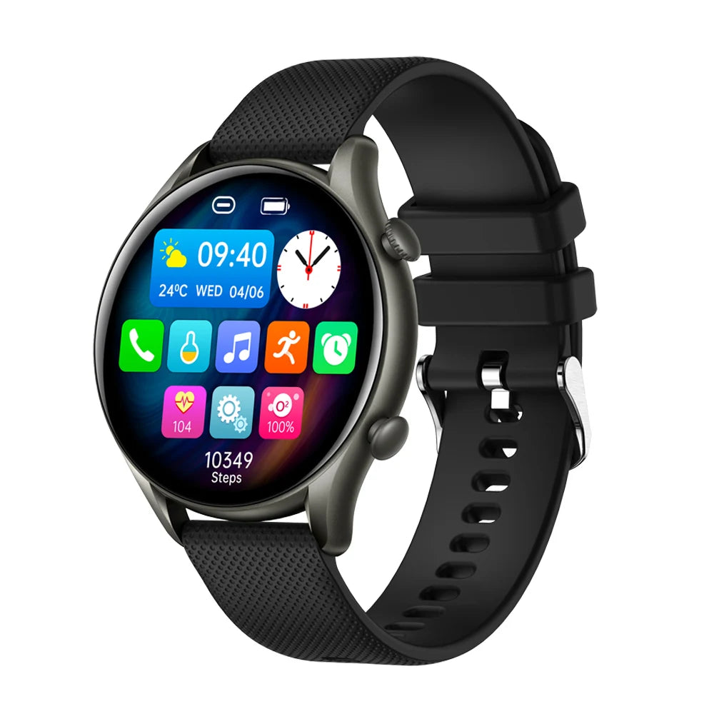 LaNikar Smart Watch Men Bluetooth Call Heart Rate Monitor
