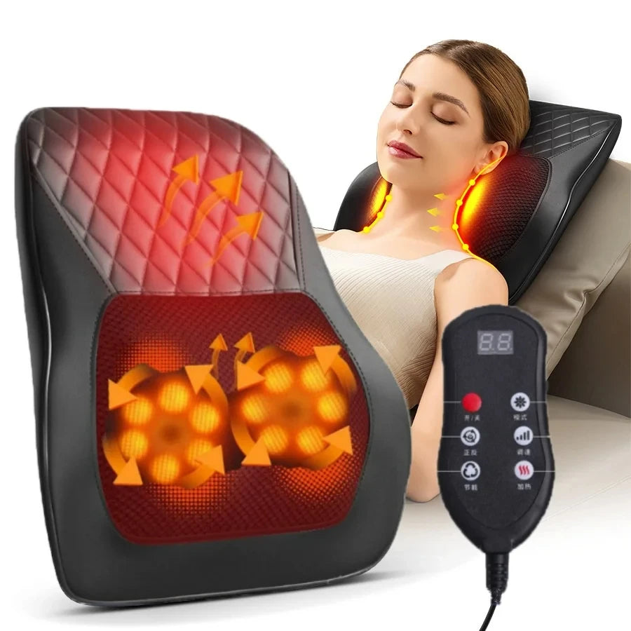 Neck Pillow Massager Three Speed Vibration Heating Machine