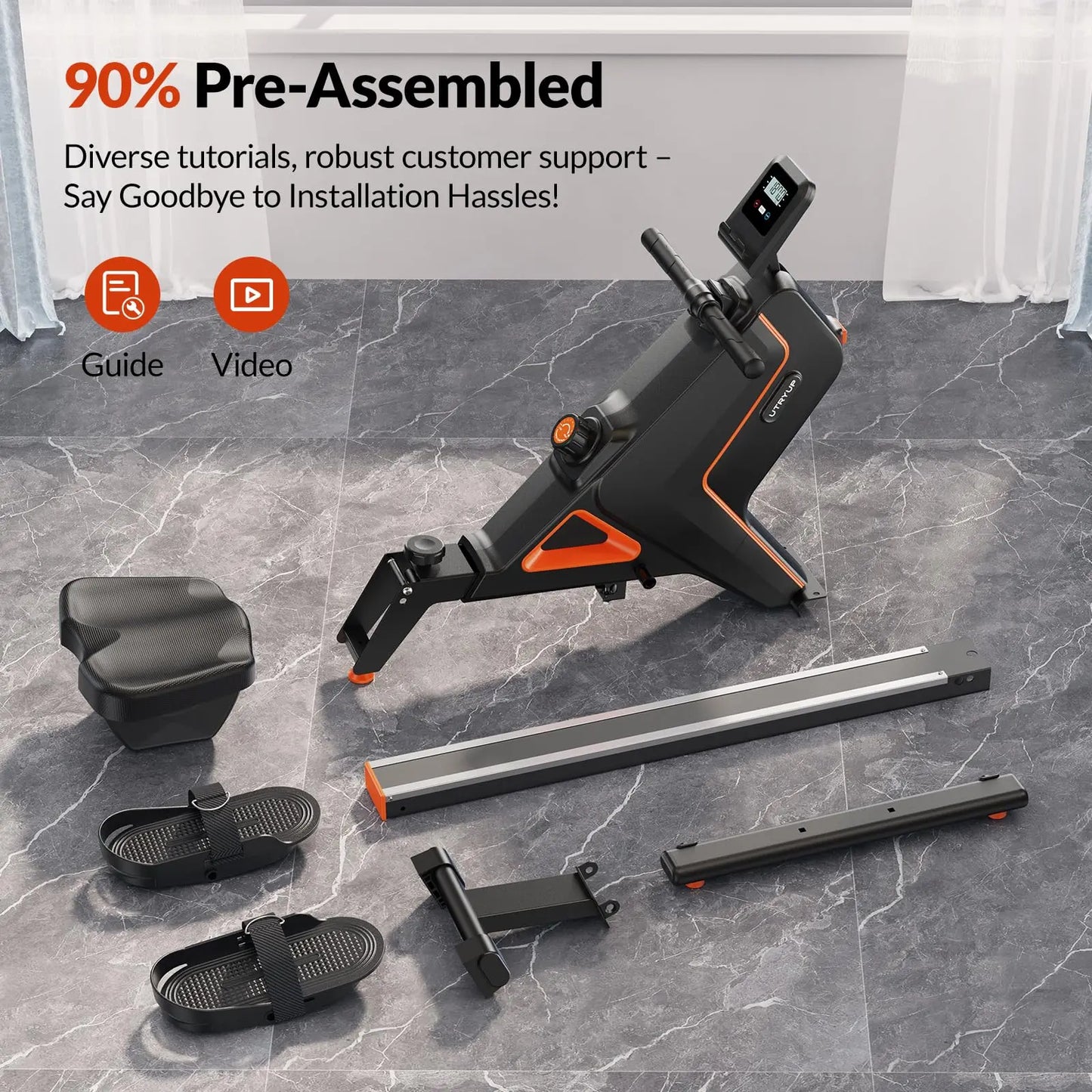 UTRYUP Magnetic Rowing Machine R05 R10 Water Rower Home