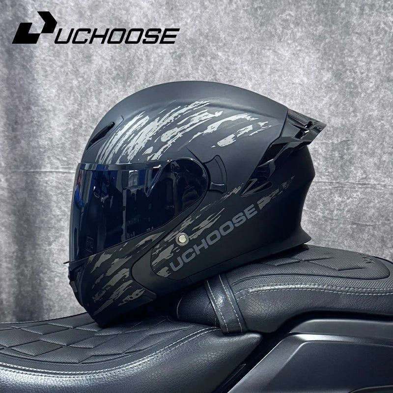 Uchoose DOT Modular Full Face Helmet With Flip Up Visor