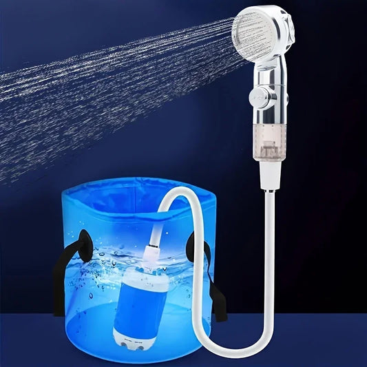 Portable USB Rechargeable Shower Head Garden Hose Nozzle