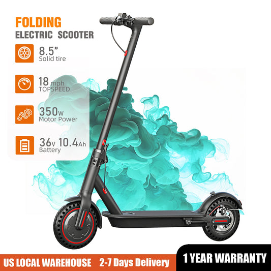 350W Foldable Electric Scooter for Adults Teens Dual Brake