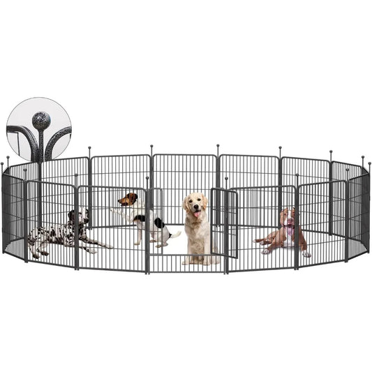 Heavy Duty Folding Anti Rust Dog Playpen 32 40 45 Inch