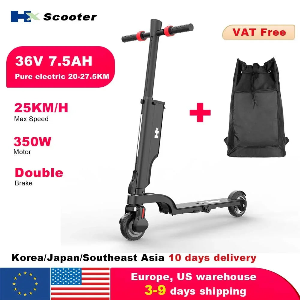 HX X6 Foldable Electric Scooter 350W 25KMH For Adults