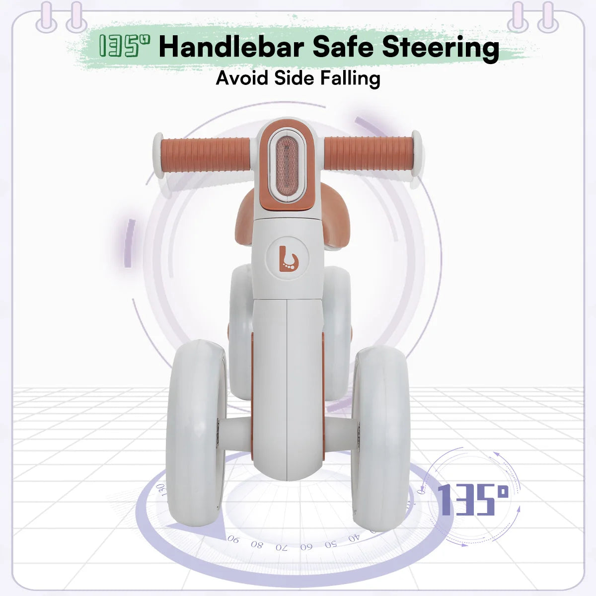 Ubravoo Baby Slide Balance Bike With Three Mode Headlight