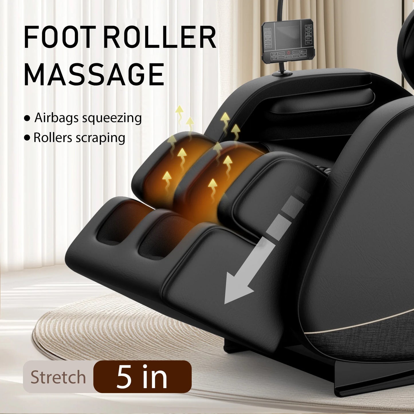 Zero Gravity Full Body Massage Chair With Heating Airbags