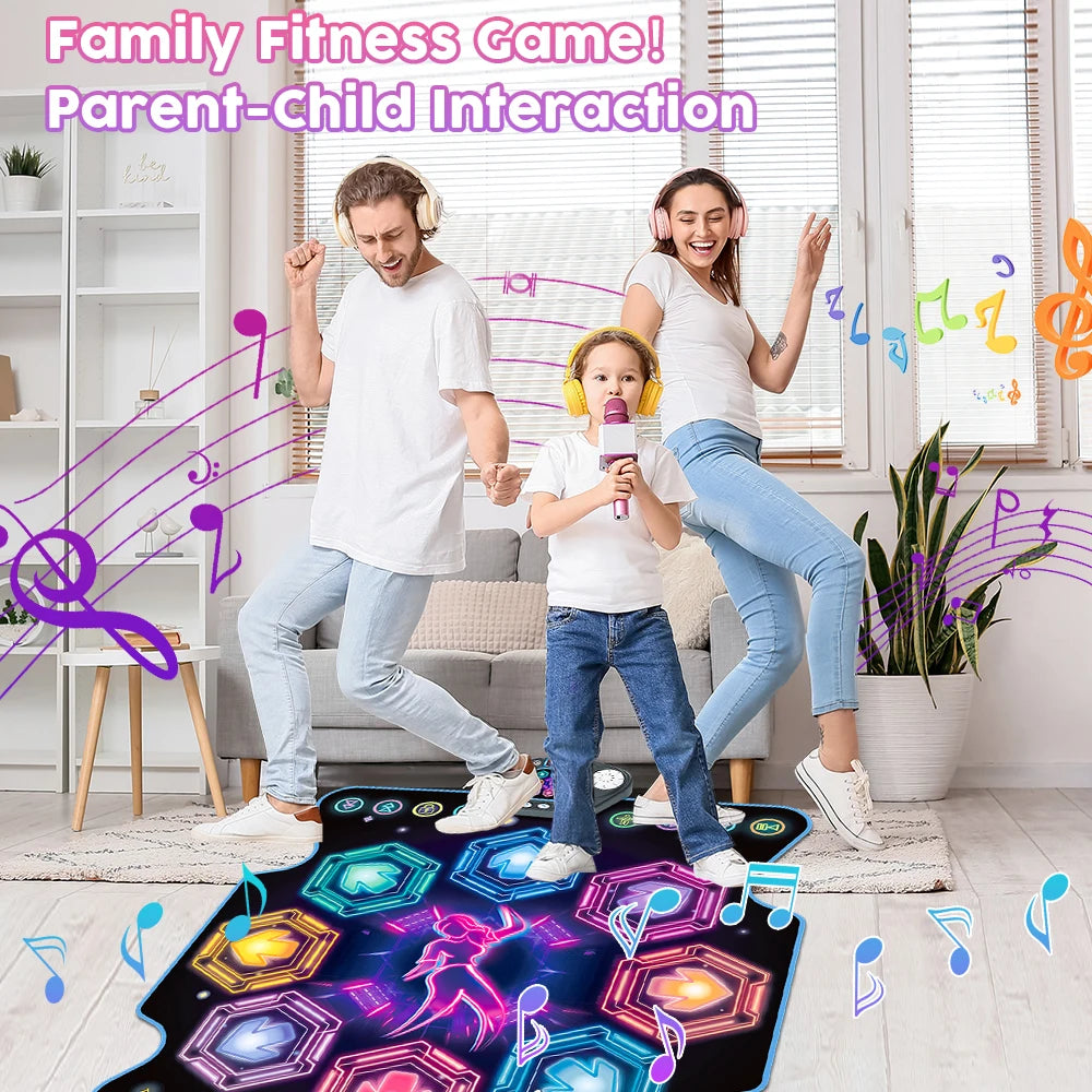 VATOS Dance Mat Kids 27 Levels 8 LED Keys Bluetooth