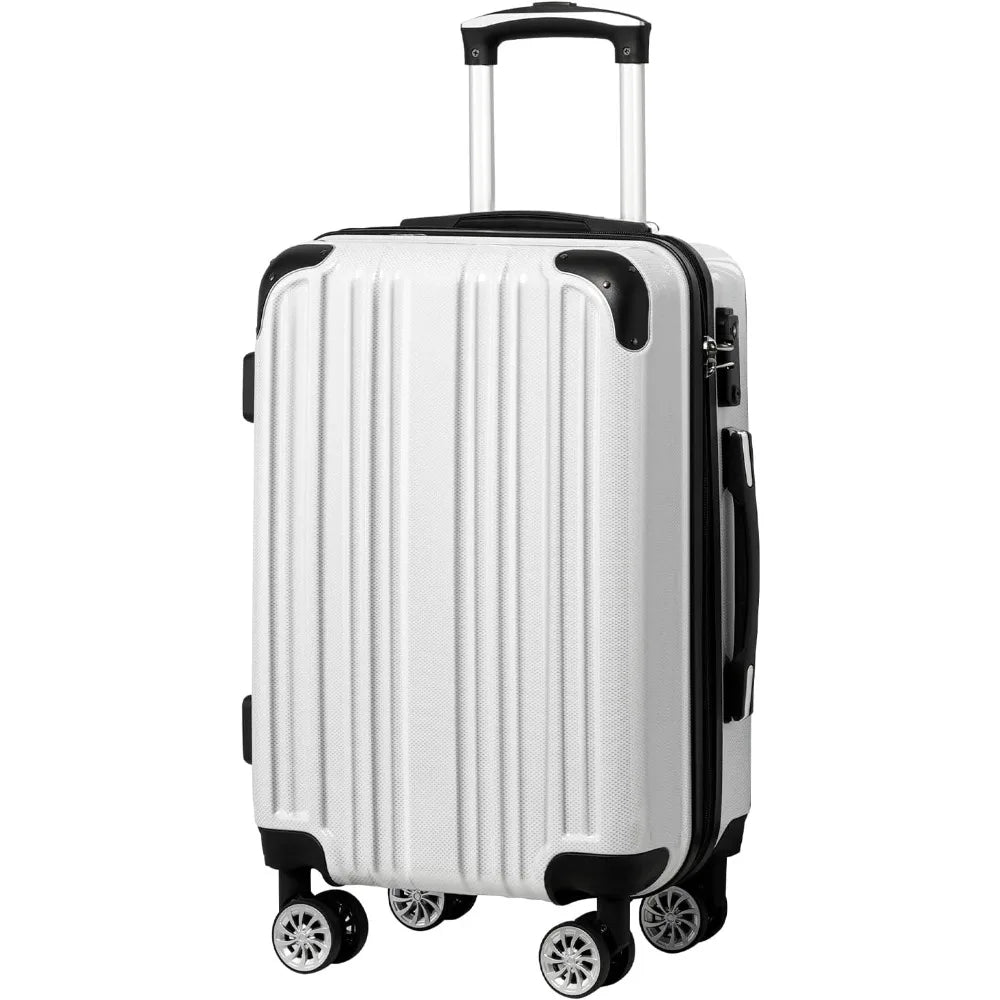 Expandable Luggage 28 Inch Suitcase PC ABS Spinner Carry On