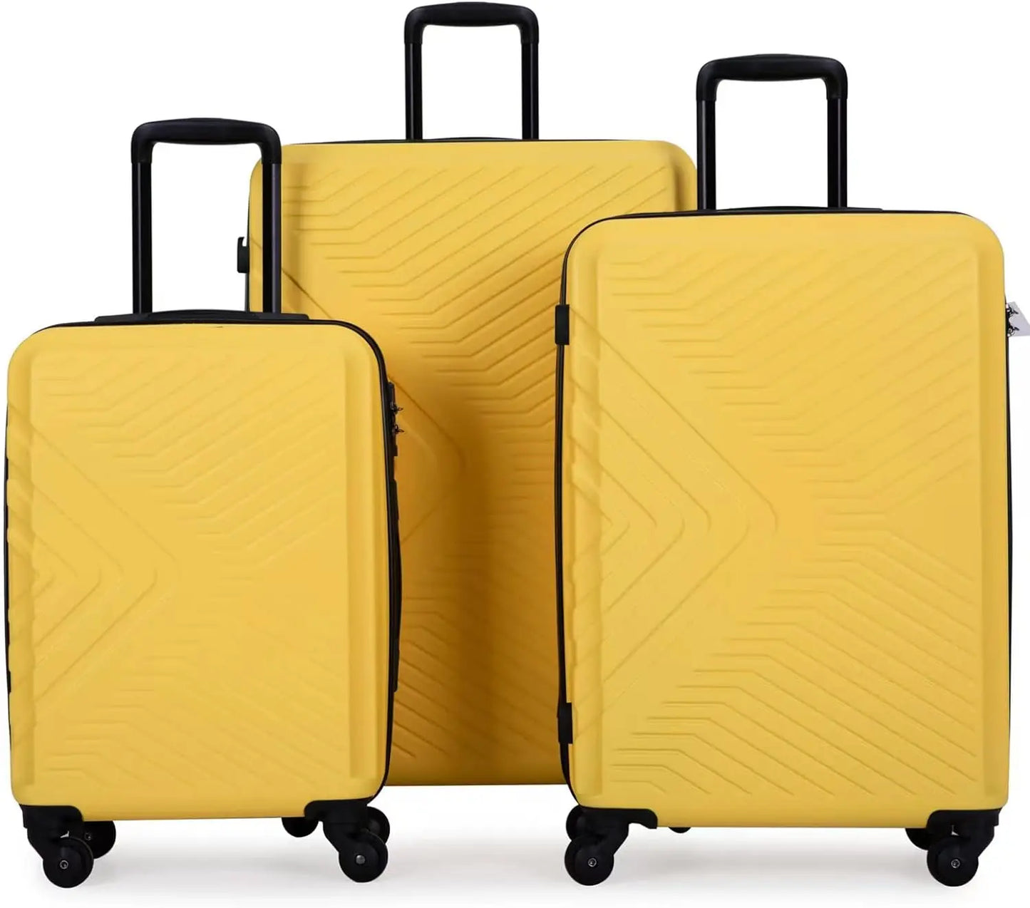 Travelhouse Luggage Set Three Piece Spinner TSA Lock