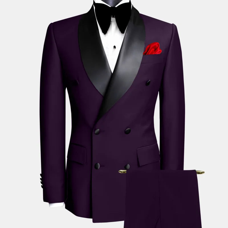 Lifetime Not Regret Two-Piece Suit With Double Button Lapel