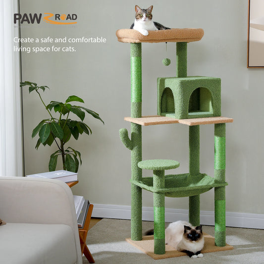 Pawz Road 4-Level Cat Tree With Sisal Scratching Posts