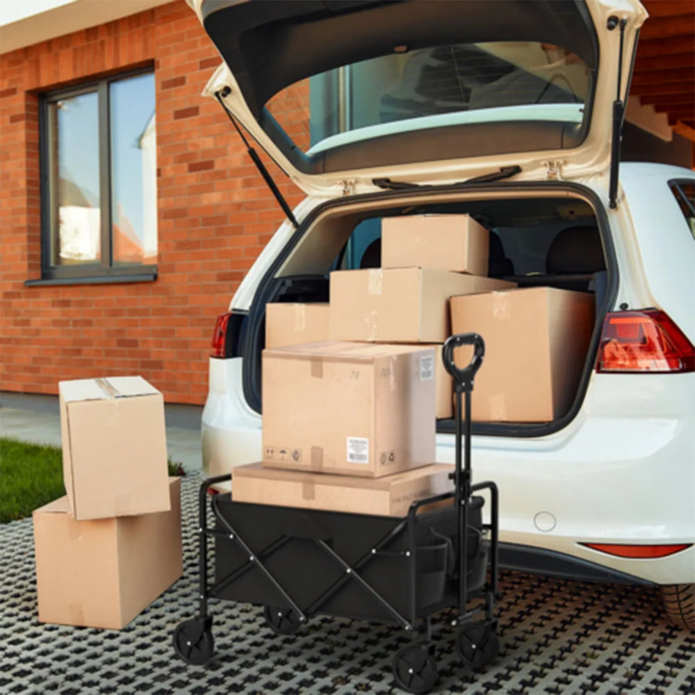 Foldable Garden Wagon Cart Trolley Utility Portable