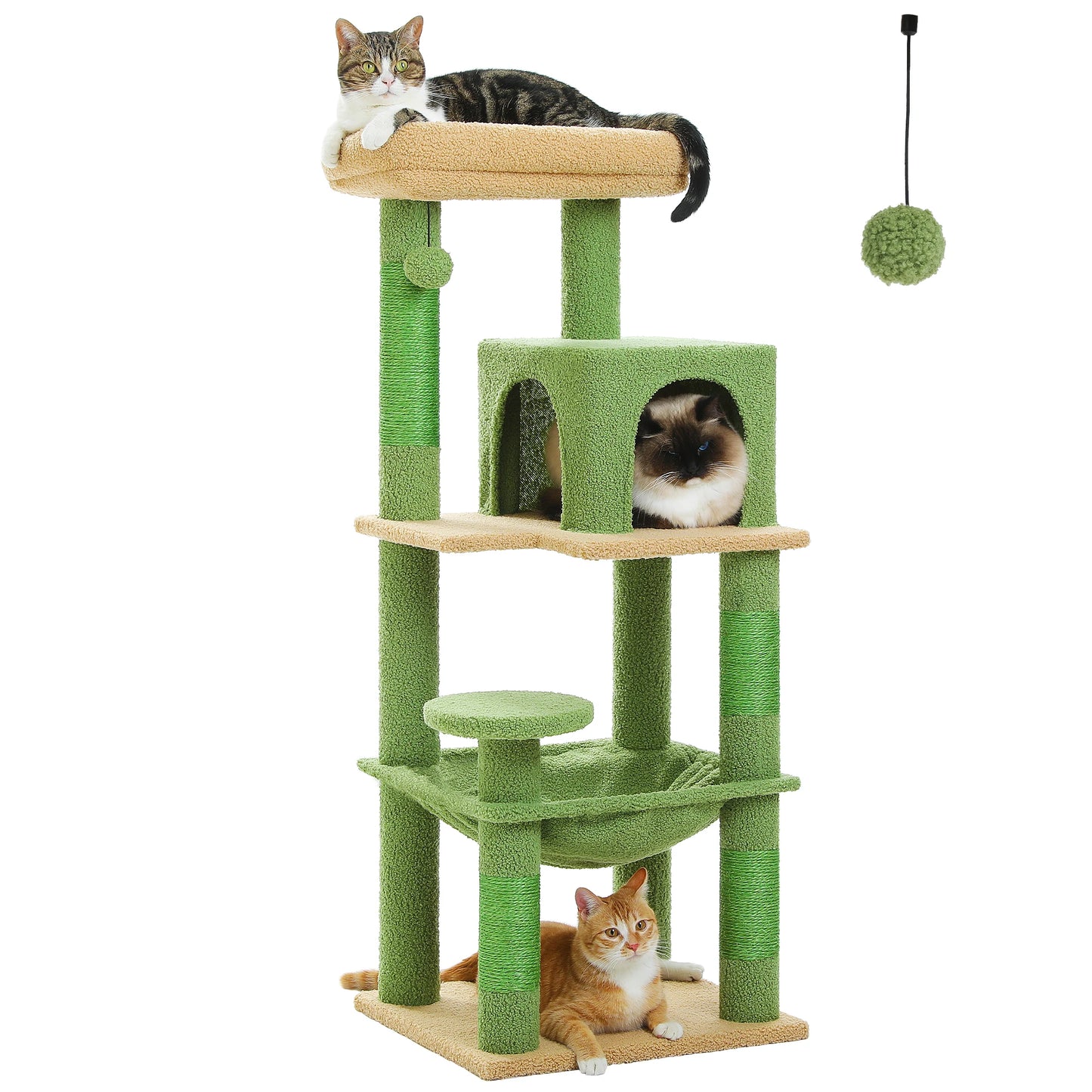 Pawz Road 4-Level Cat Tree With Sisal Scratching Posts