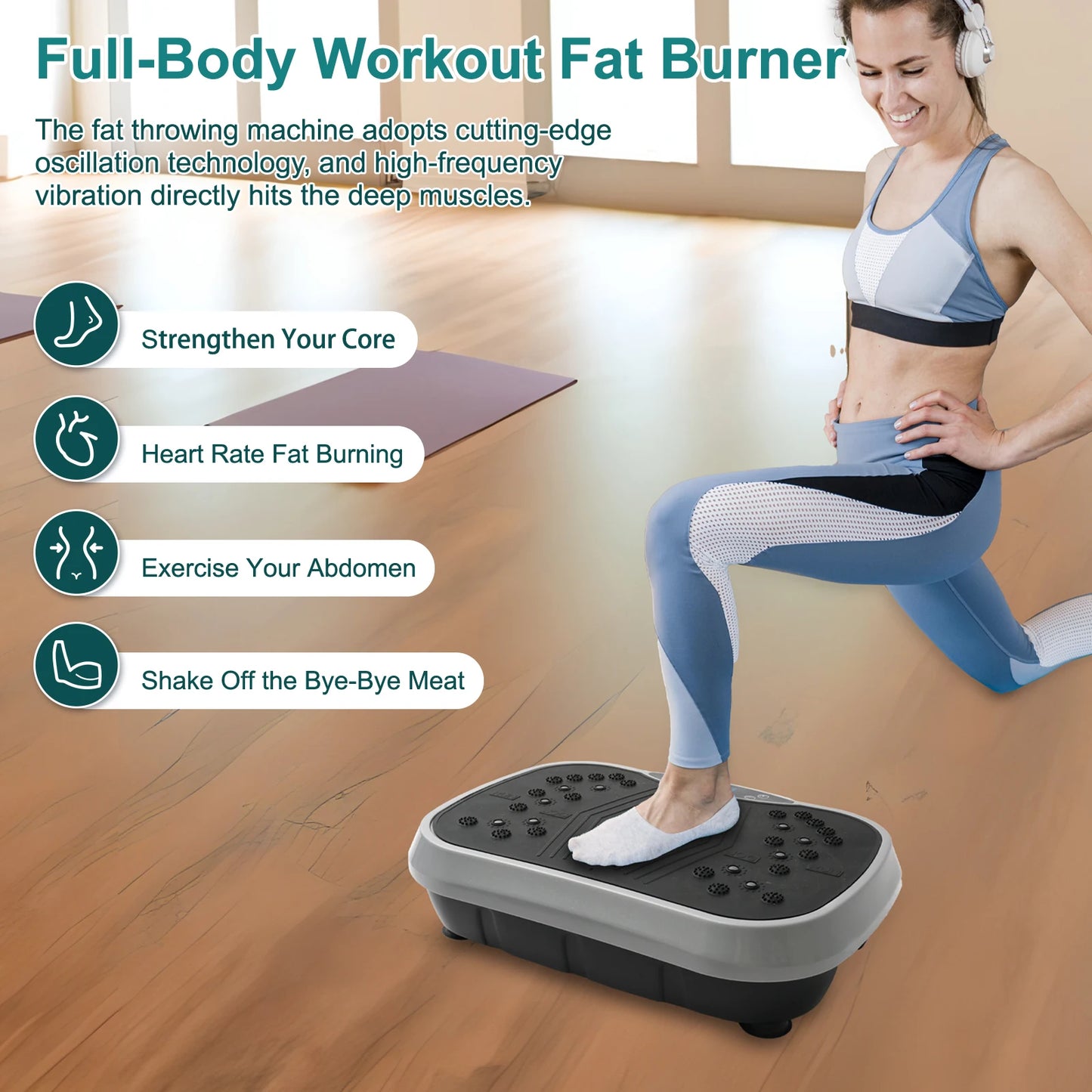 Vibration Plate Exercise Machine For Fat Burning And Toning