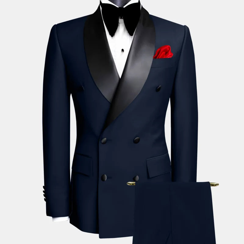 Lifetime Not Regret Two-Piece Suit With Double Button Lapel