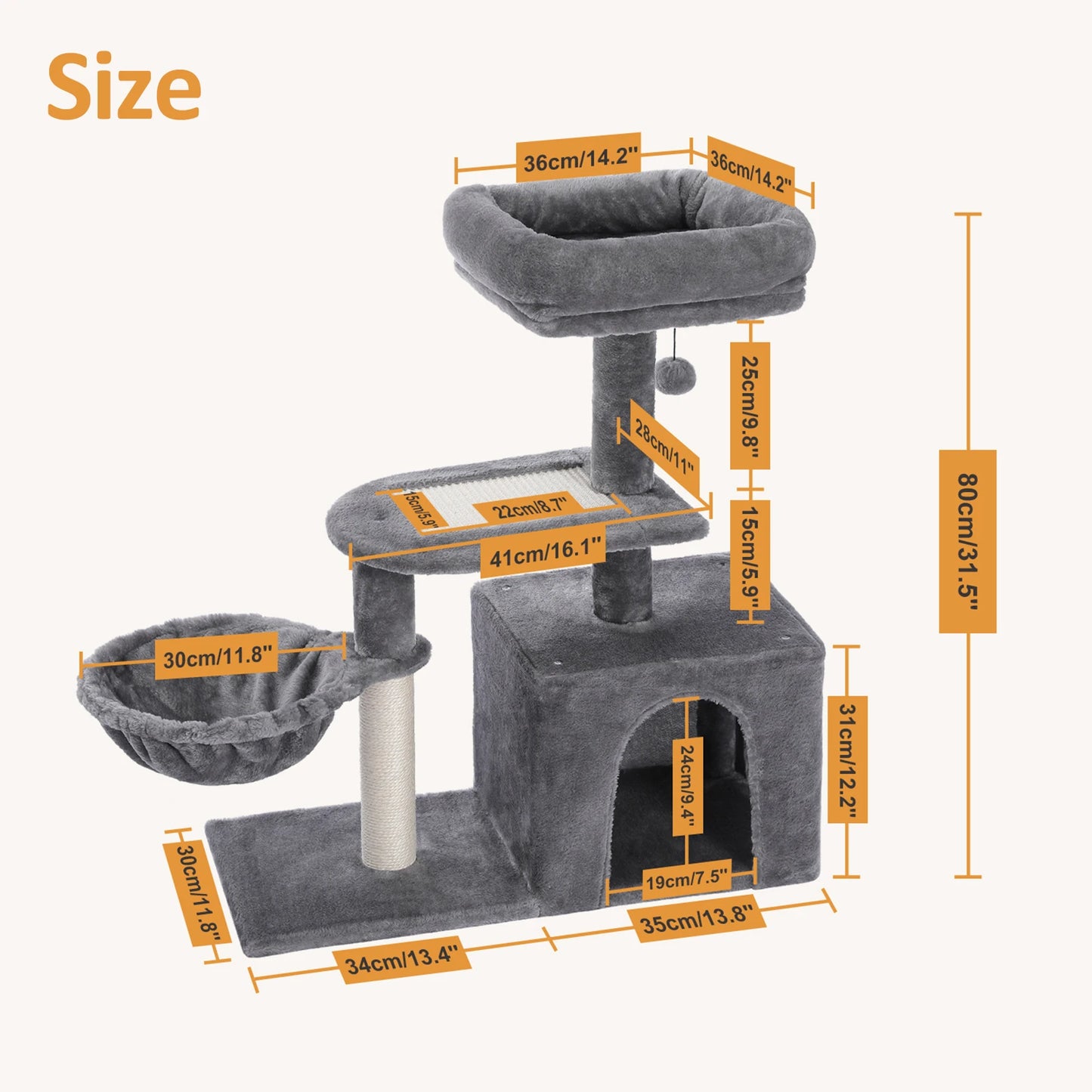 PAWZ Road Cat Tree Indoor Two Styles Scratching Posts