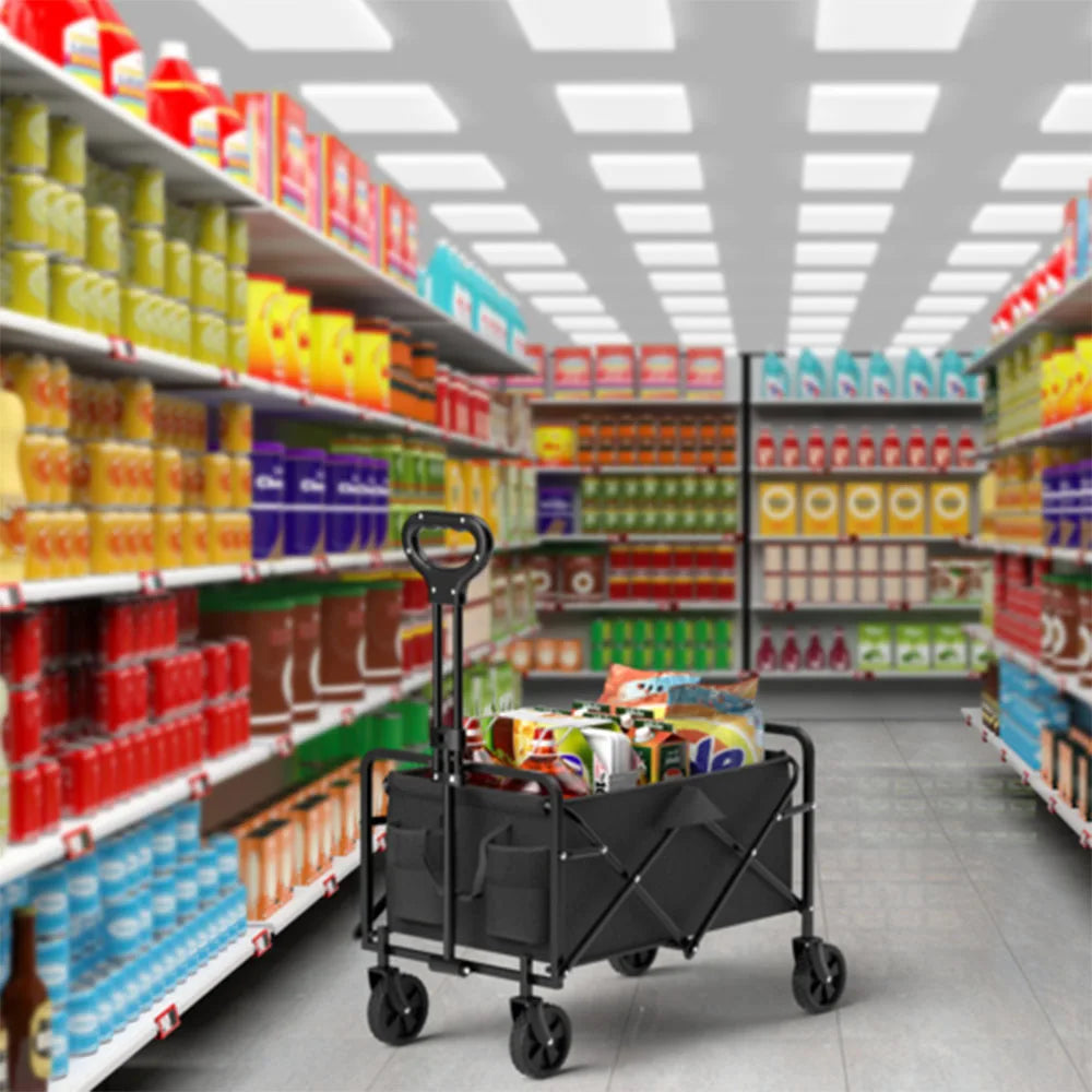 Foldable Garden Wagon Cart Trolley Utility Portable