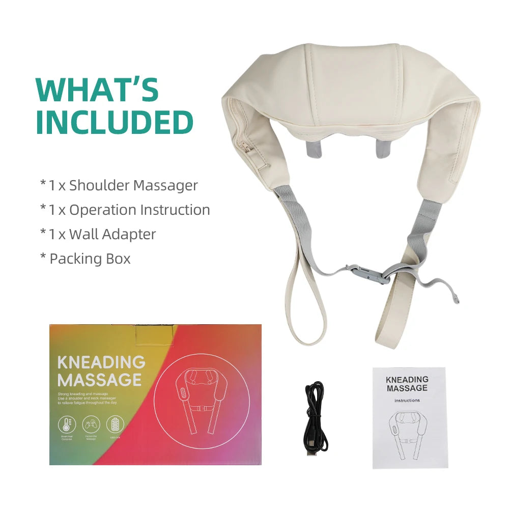 Viladepot 6D Kneading Massage Shawl With Heat Neck Relief