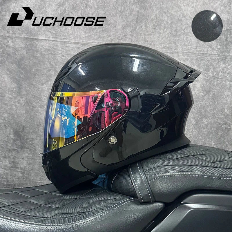 Uchoose DOT Modular Full Face Helmet With Flip Up Visor