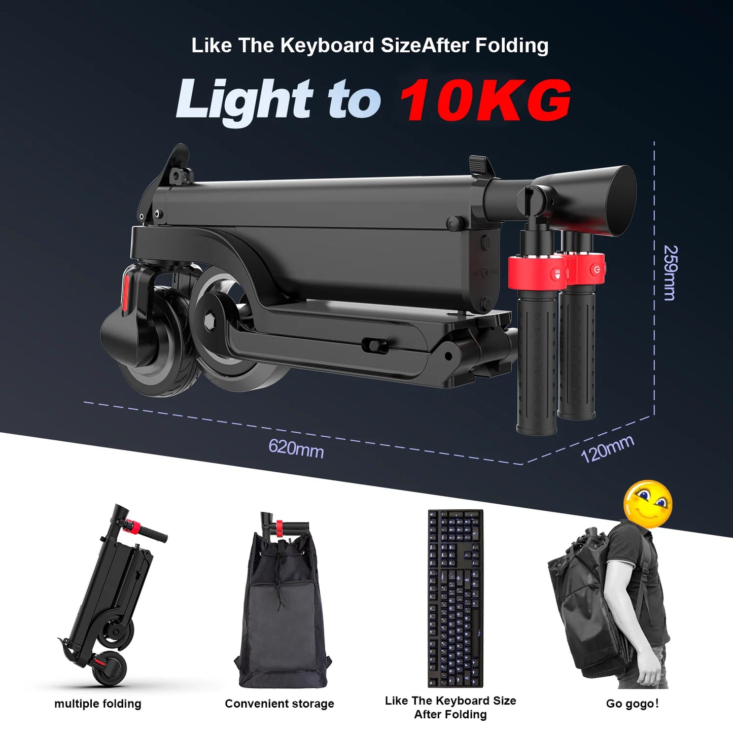 HX X6 Foldable Electric Scooter 350W 25KMH For Adults