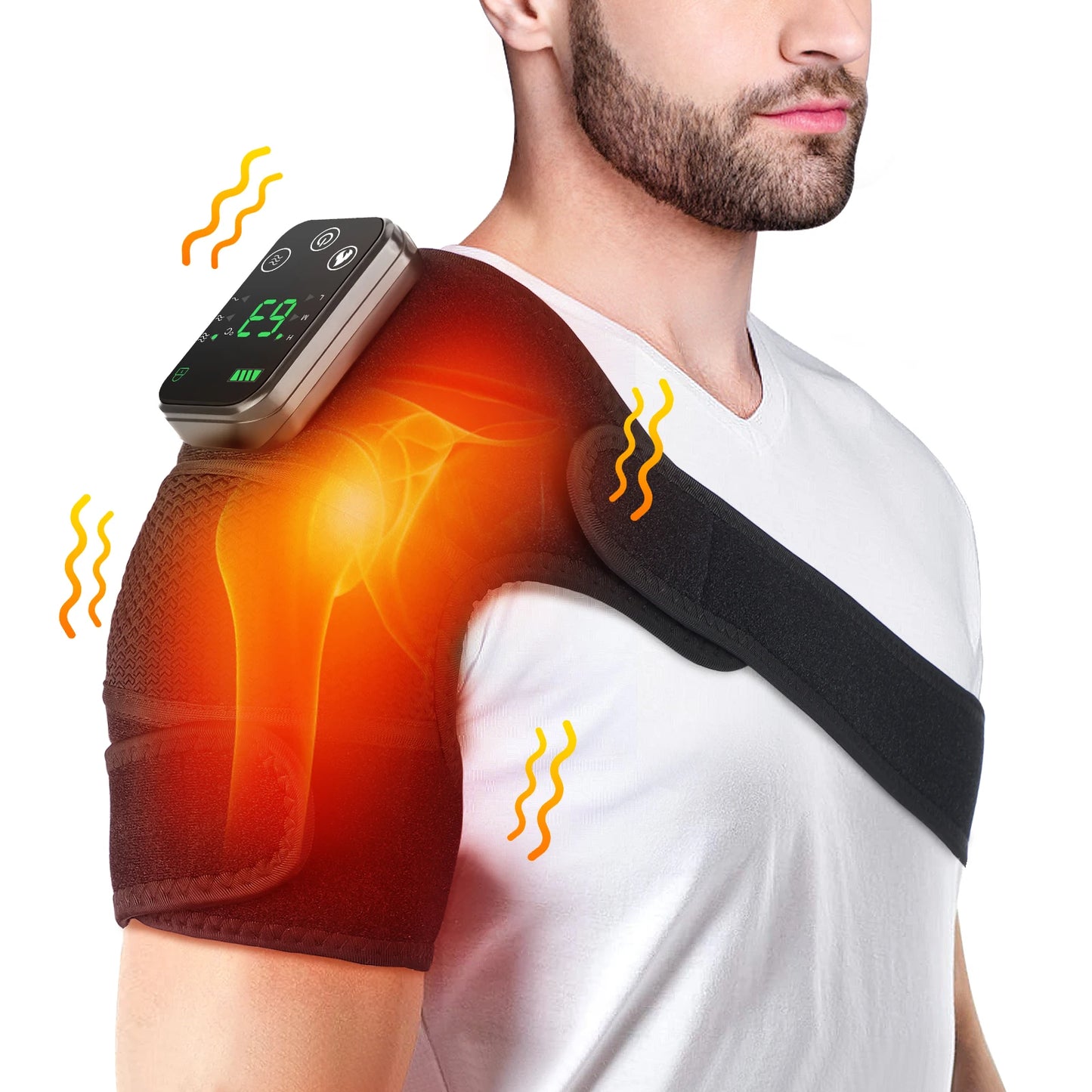 Moajaza 3 In 1 Shoulder Knee Elbow Heated Massager Pro