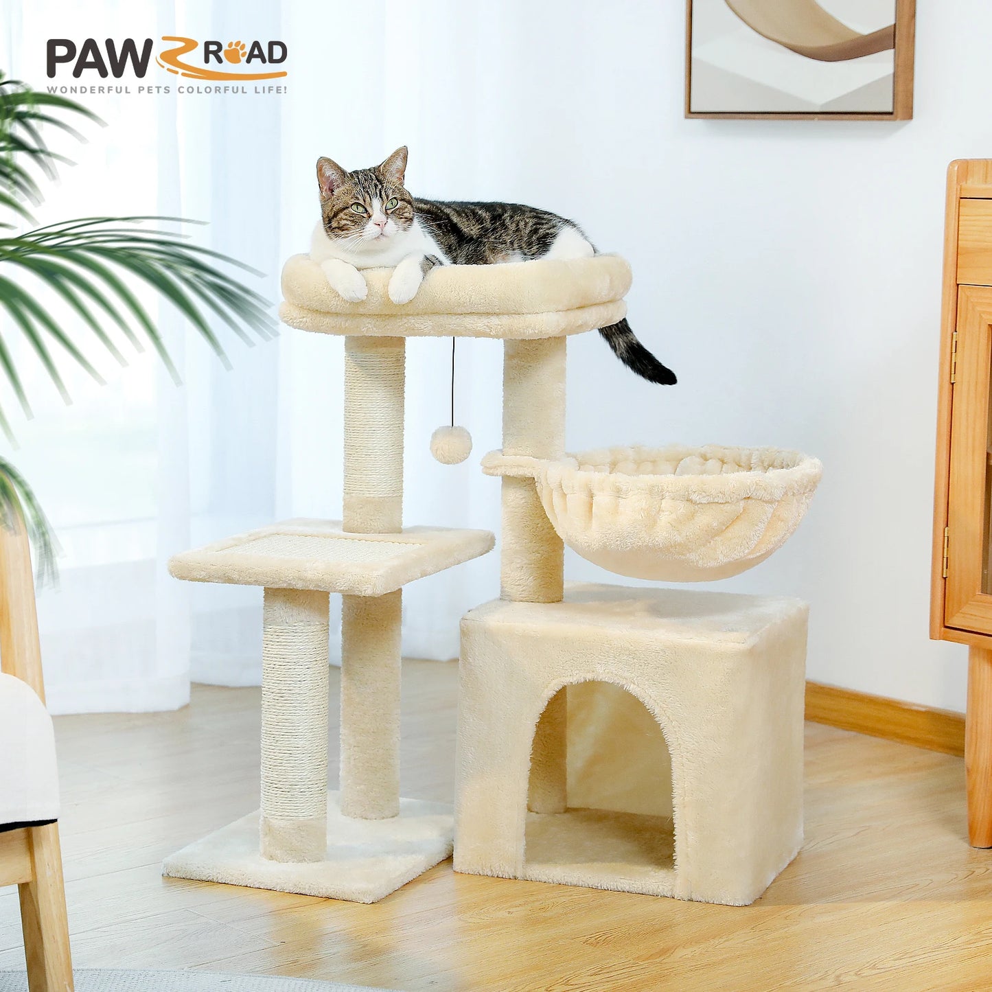 PAWZ Road Cat Tree Indoor Two Styles Scratching Posts