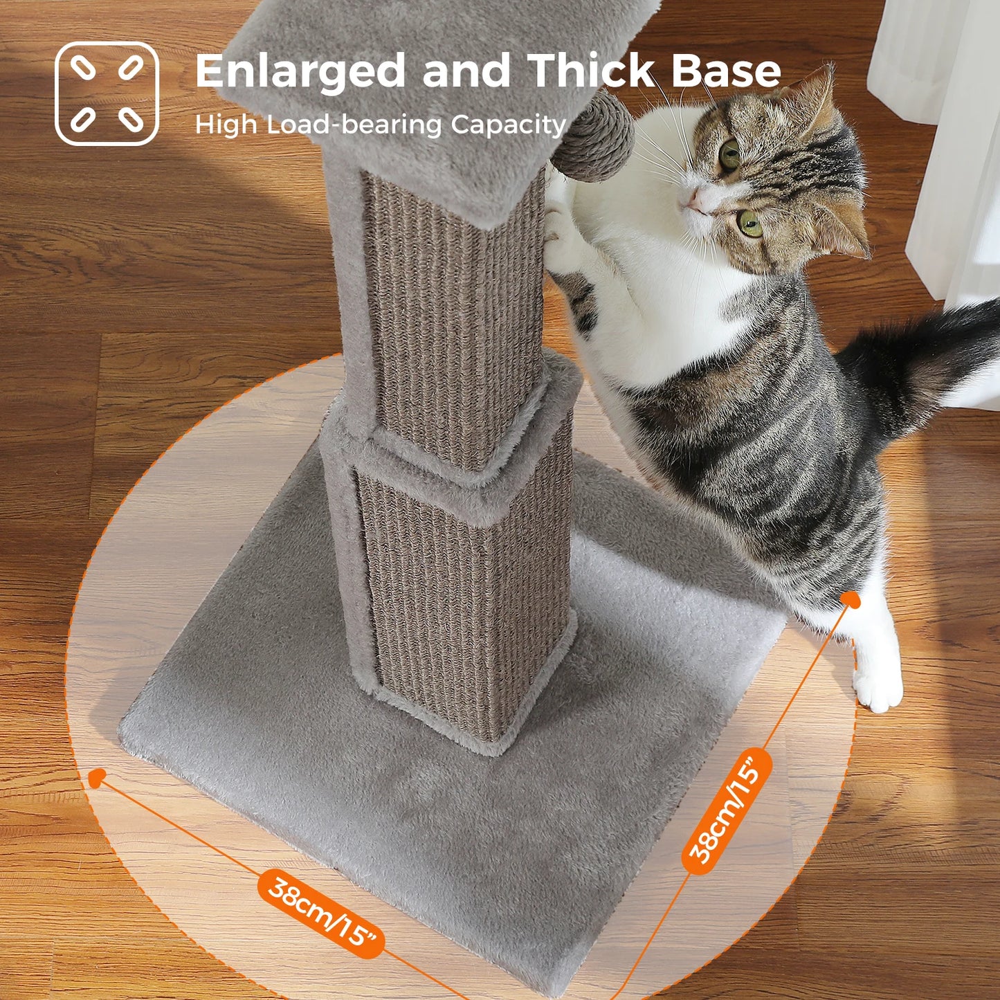 80cm Cat Scratching Post For Indoor Cats With Sisal Ball
