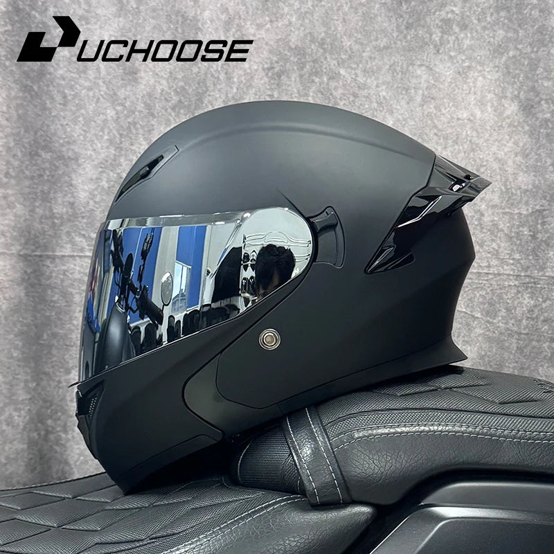 Uchoose DOT Modular Full Face Helmet With Flip Up Visor