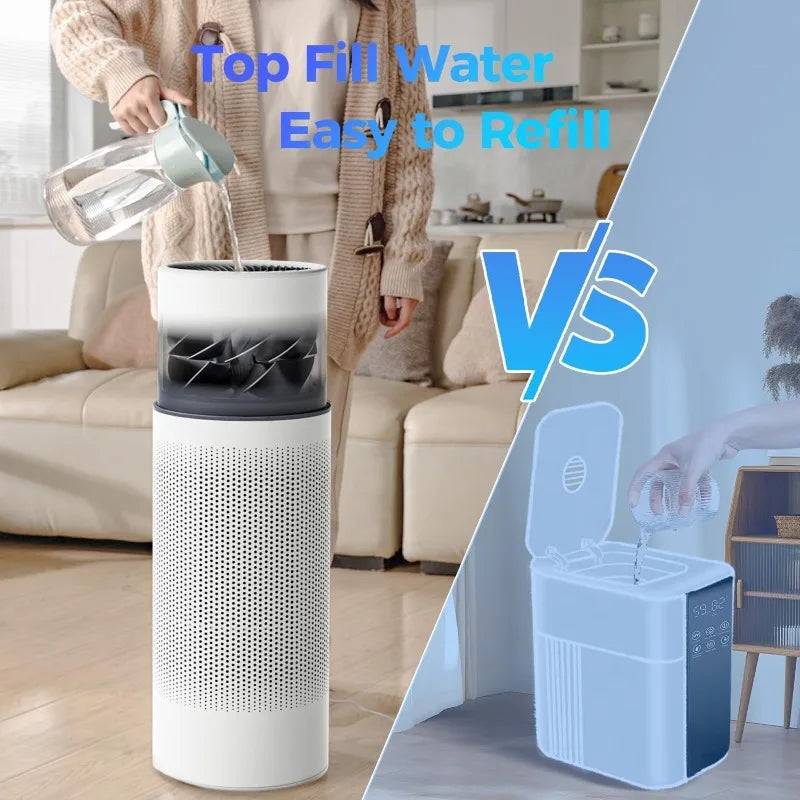 Hign-concerned 2 in 1 Air Purifier Humidifier for Home Use