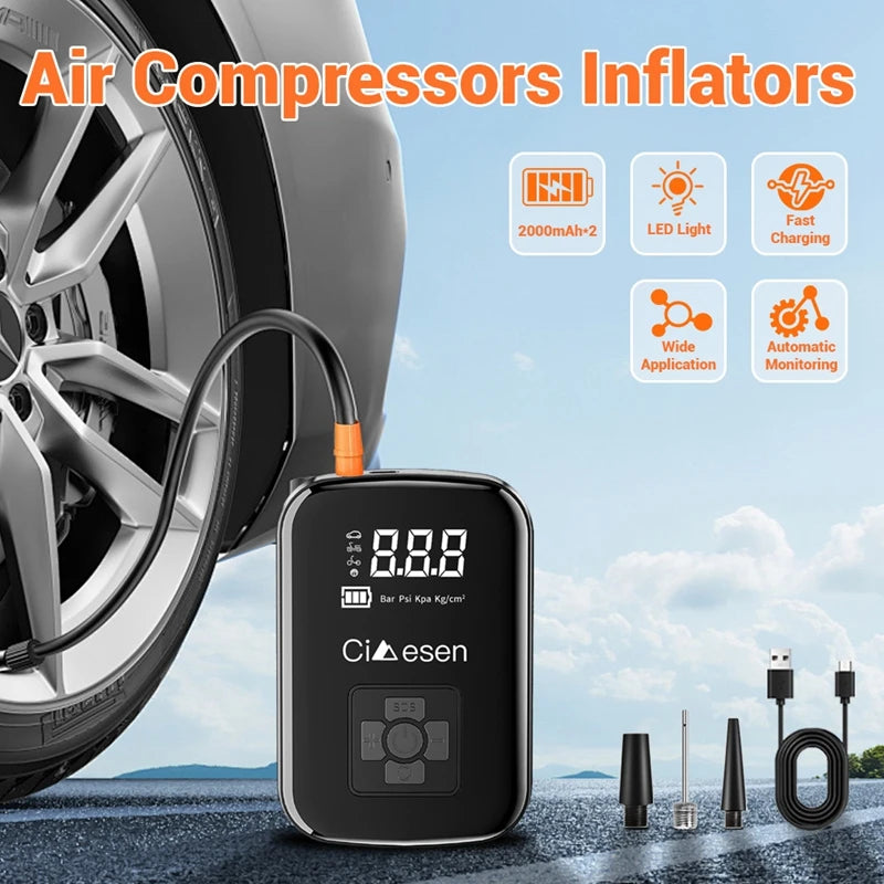 Hello Leiboo Portable Wireless Air Pump 150 PSI Inflator