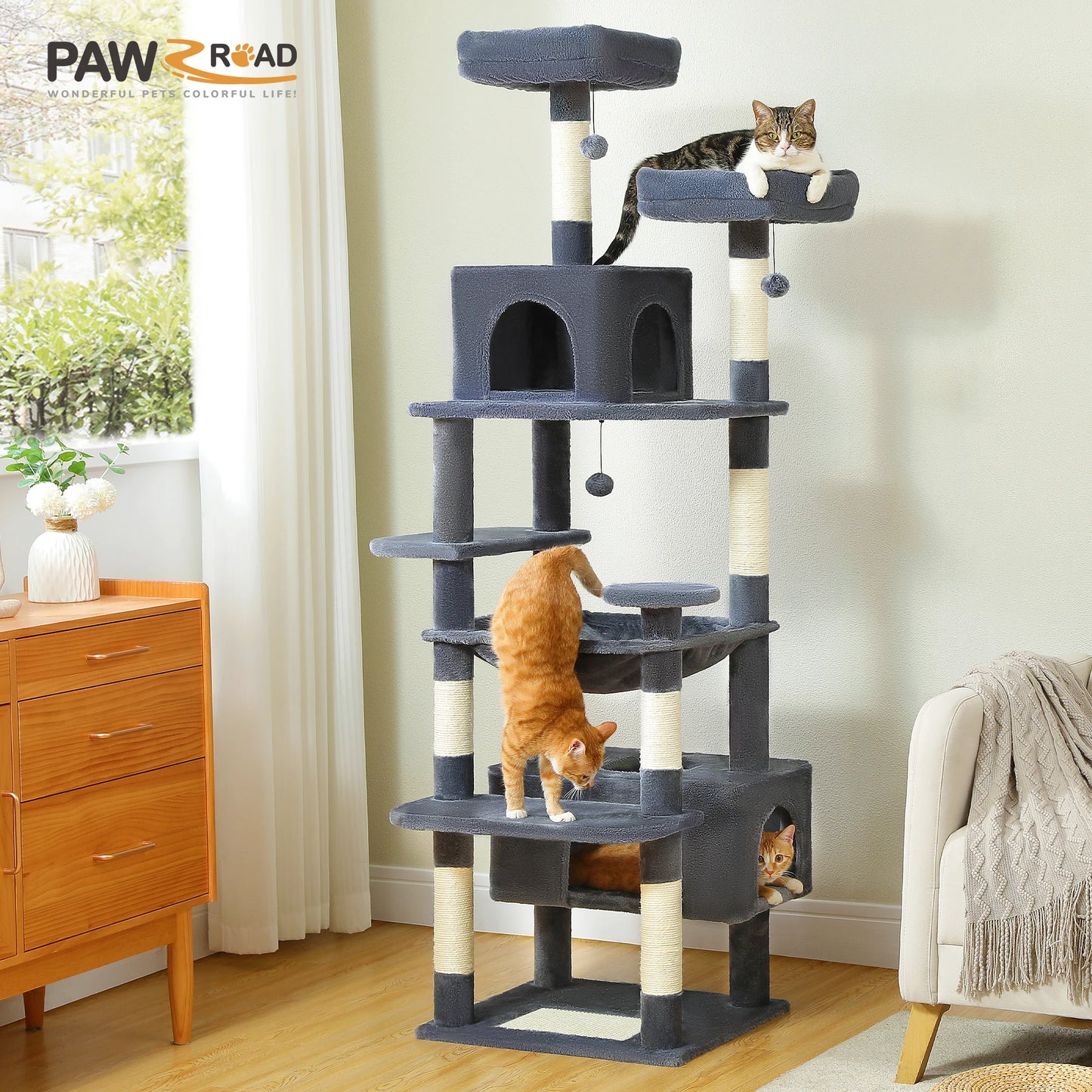 PAWZ Road Cat Tree And Tower For Cats Scratching Posts
