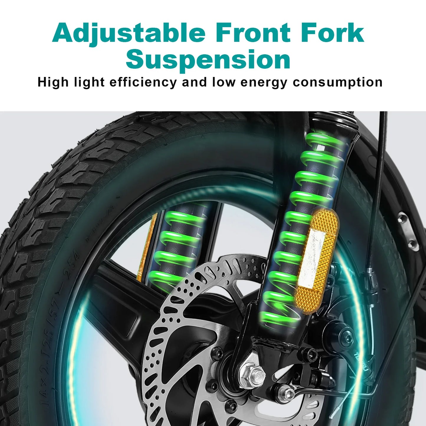 LELEKUAIC Folding Electric Bike For Adults 500W 20 Mile