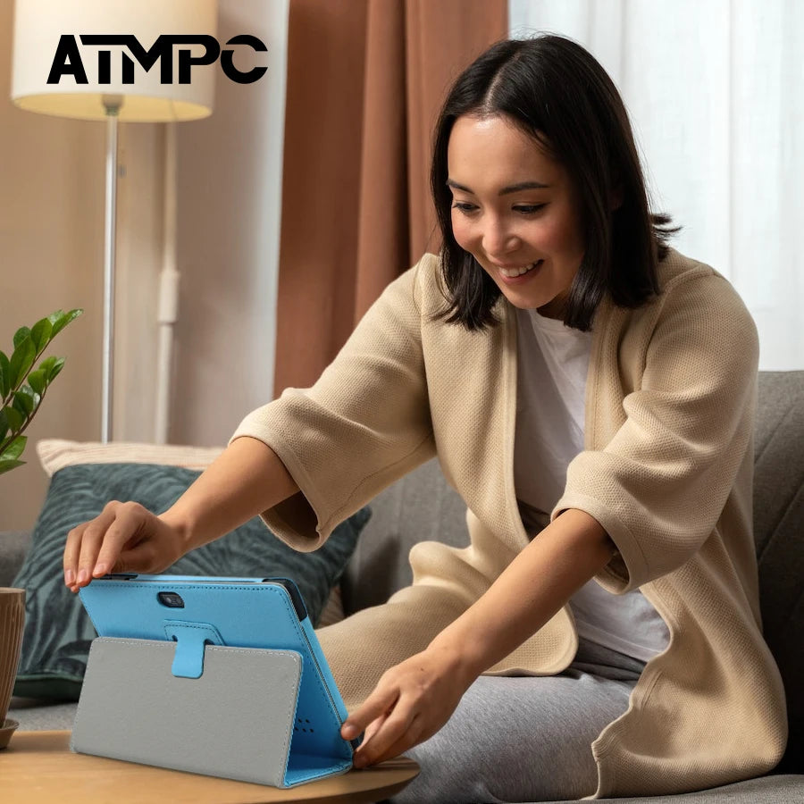 ATMPC Quad Core Tablet 3GB RAM 32GB ROM Magnetic Case