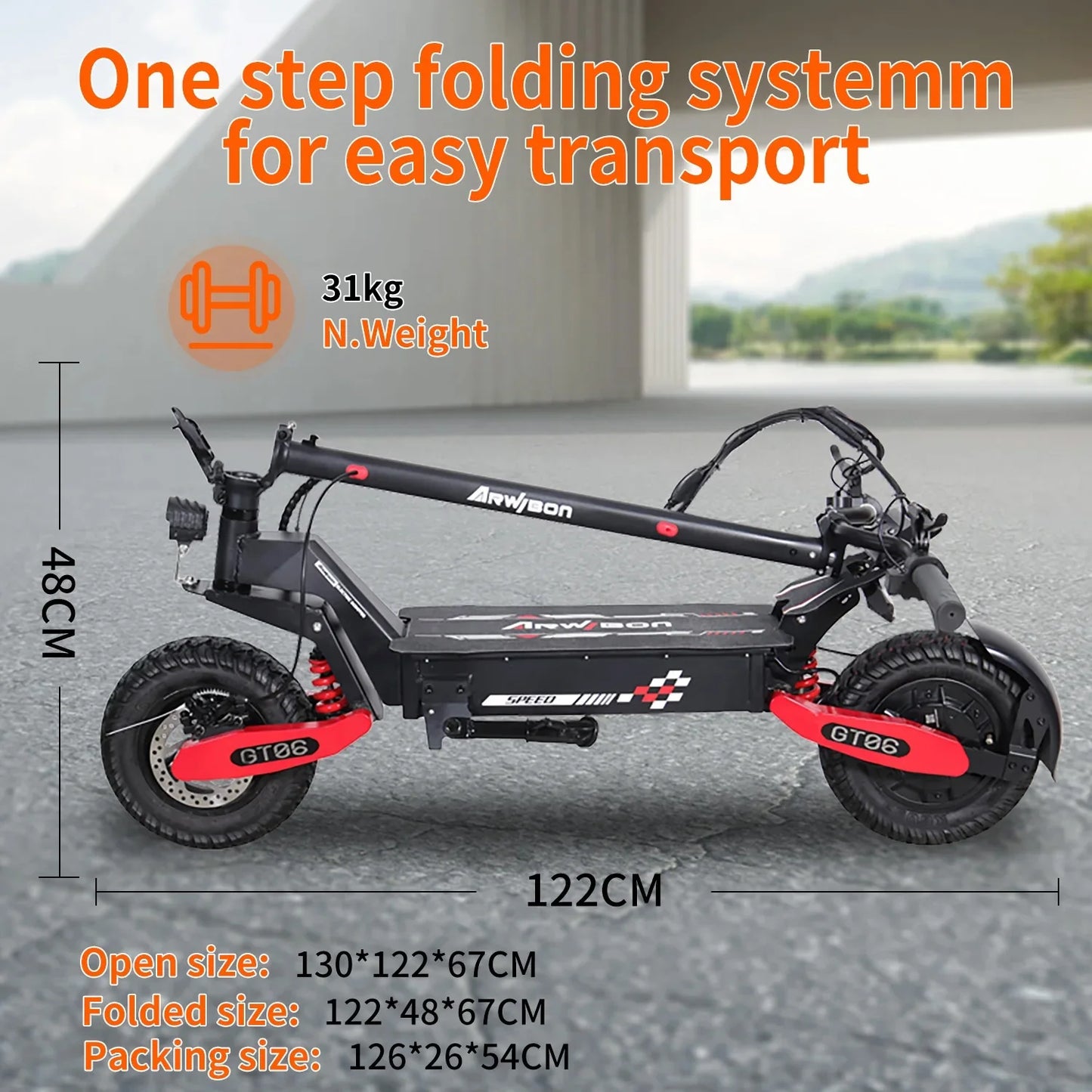 Lelekuaic Electric Scooter 28 Mile Range 1200W Power