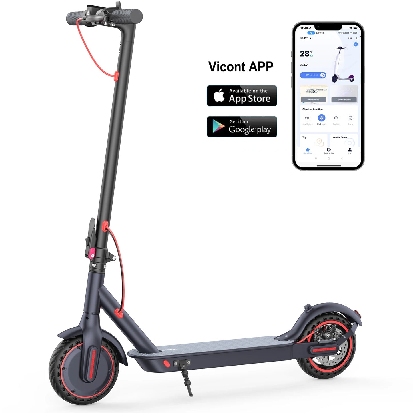 Ladped LP60 Electric Scooter With Smart Control App