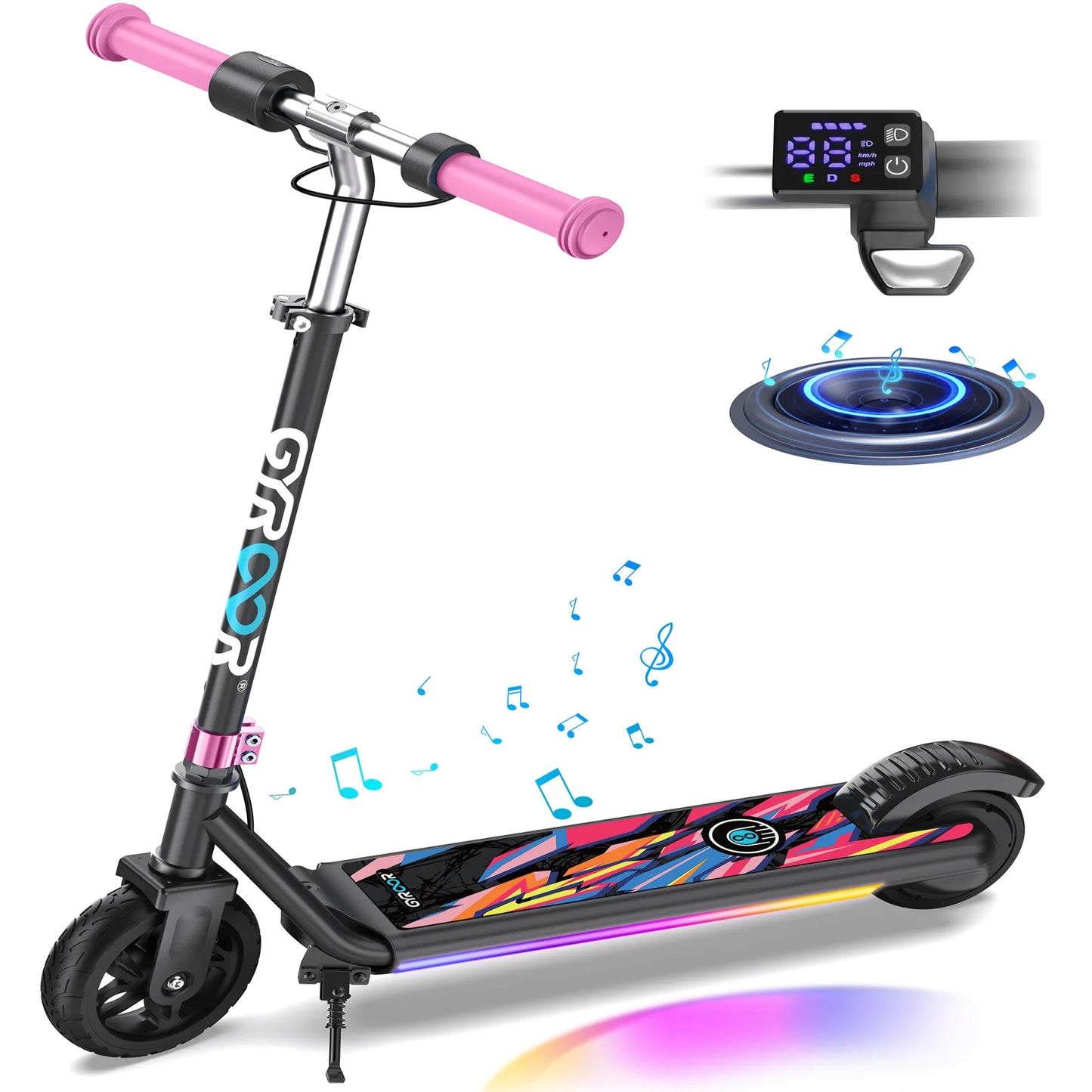 GYROOR H30 Max Kids Electric Scooter With LED Display