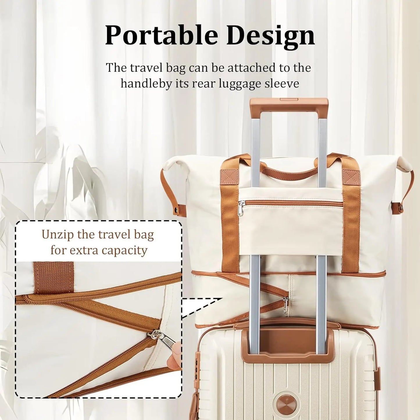 PP Hard Shell Luggage Sets With Duffel And TSA Lock