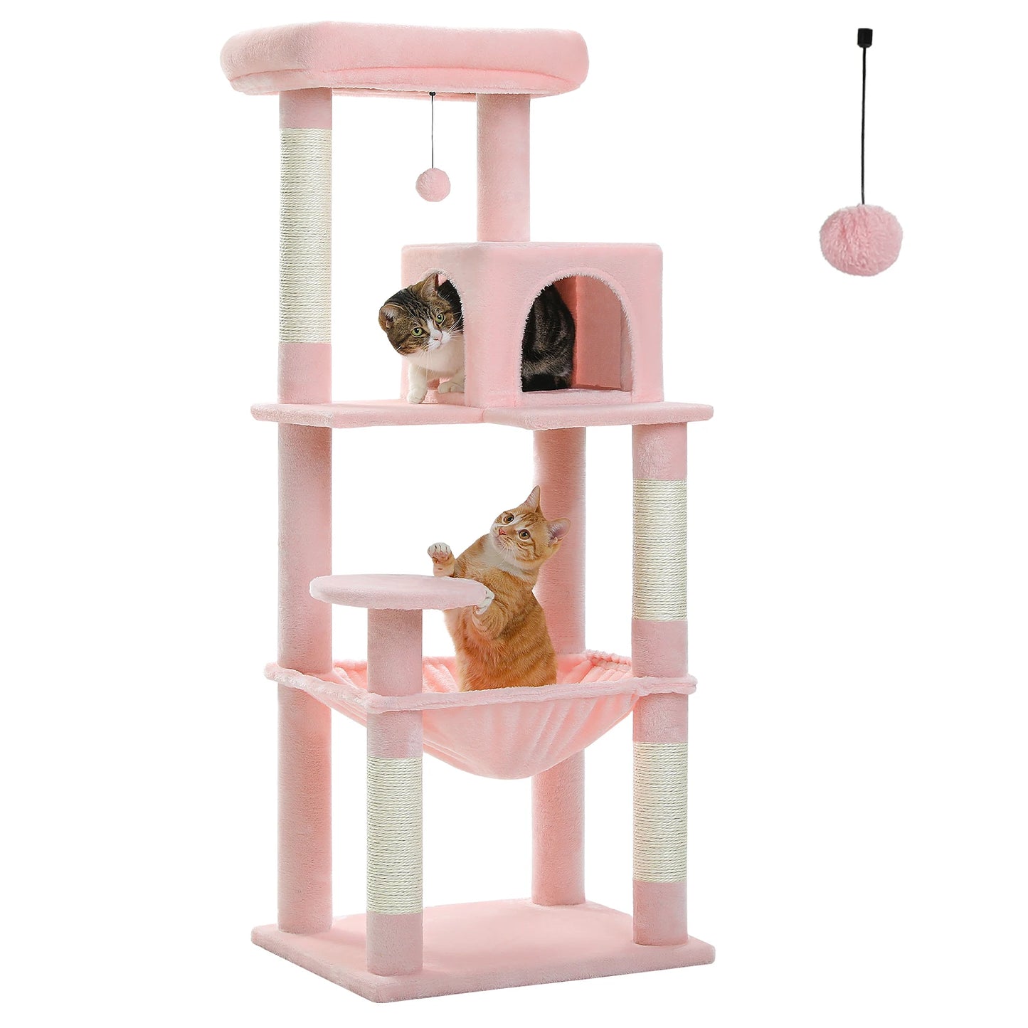 Pawz Road 4-Level Cat Tree With Sisal Scratching Posts