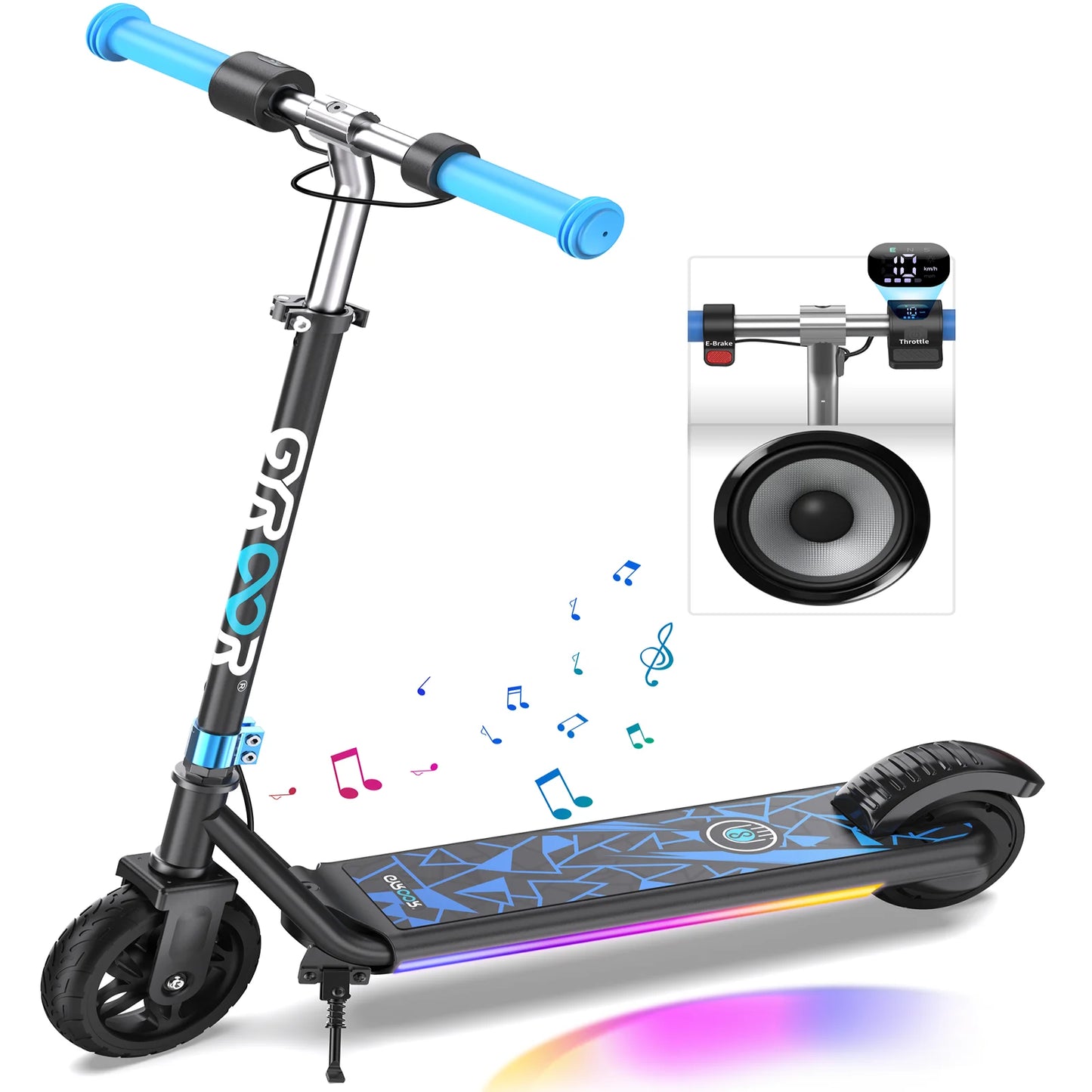 GYROOR H30 Max Kids Electric Scooter With LED Display