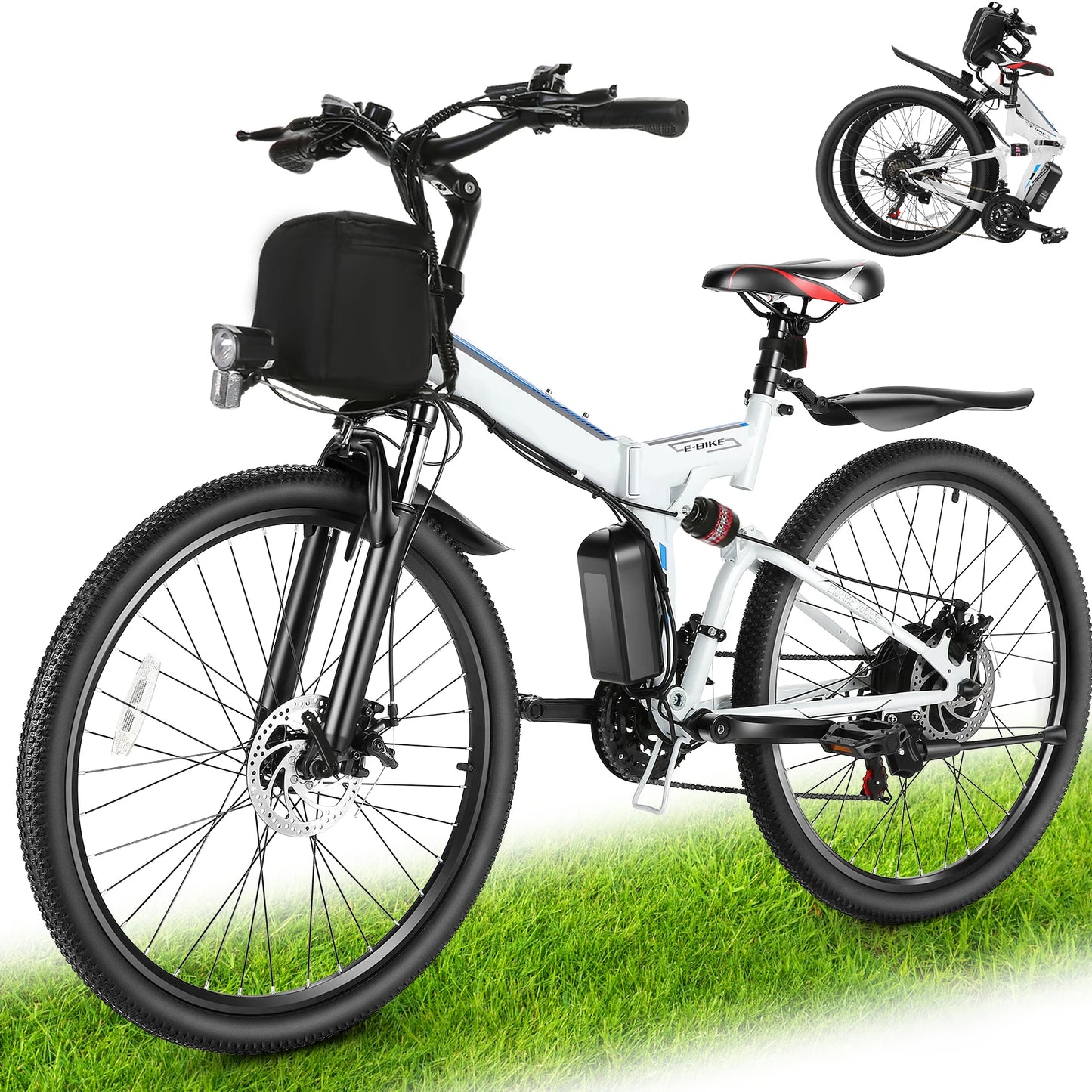 Vivi M026TGB 26 Inch Folding Electric Bike With 500W Motor