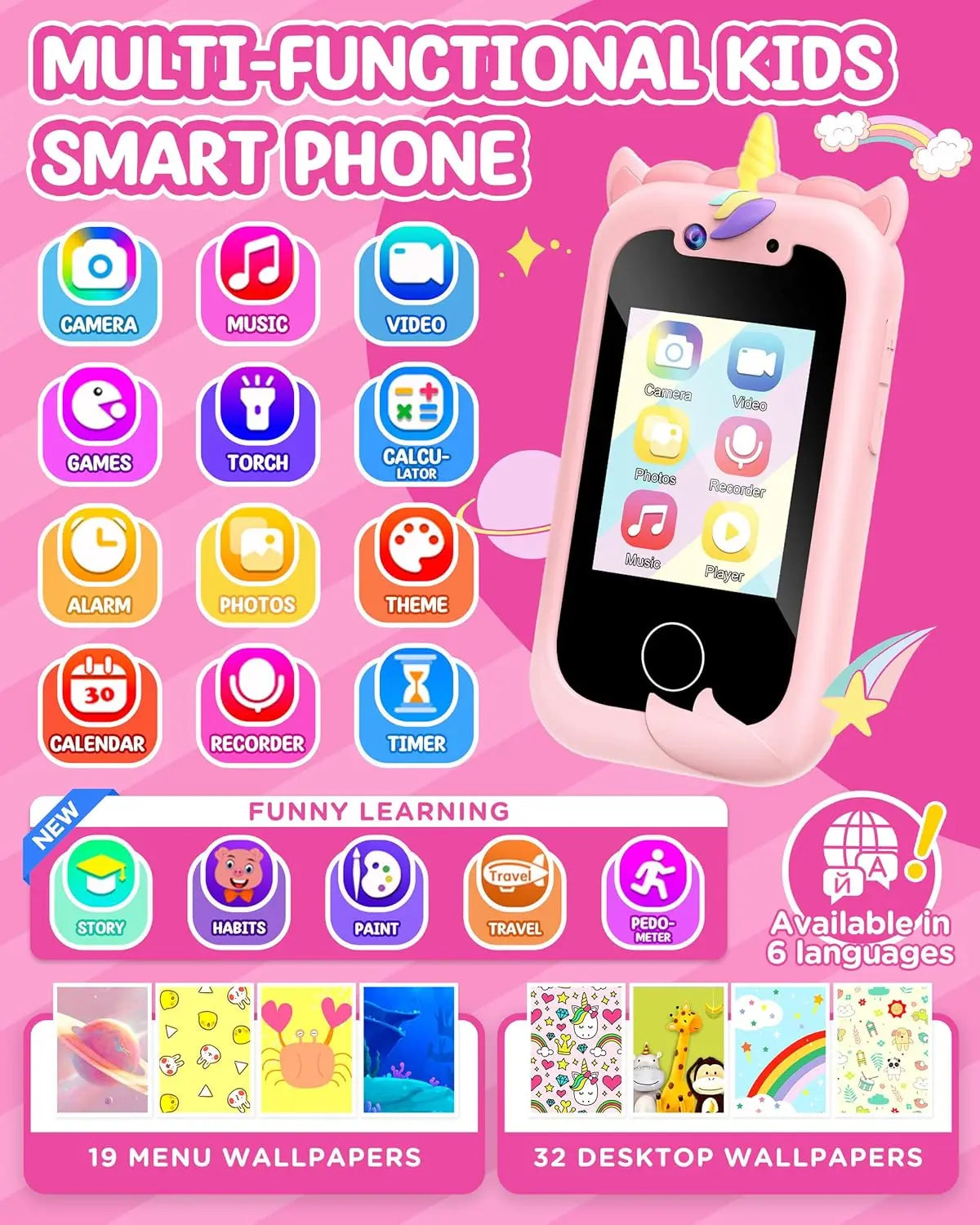 Guangdong Kids Smart Phone Toy for Girls Learning Play
