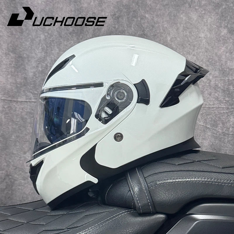 Uchoose DOT Modular Full Face Helmet With Flip Up Visor