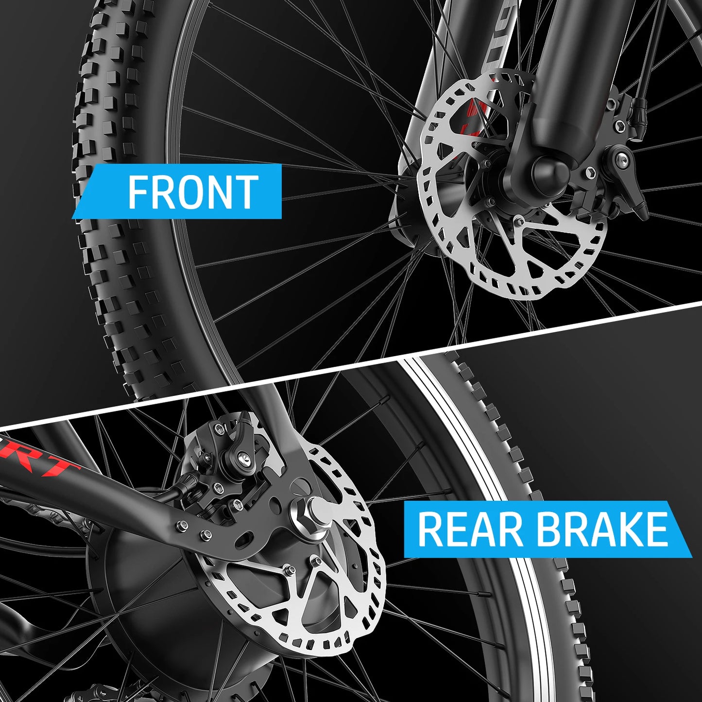 Max Speed Electric Bike 1000W Motor 7 Speed Off Road