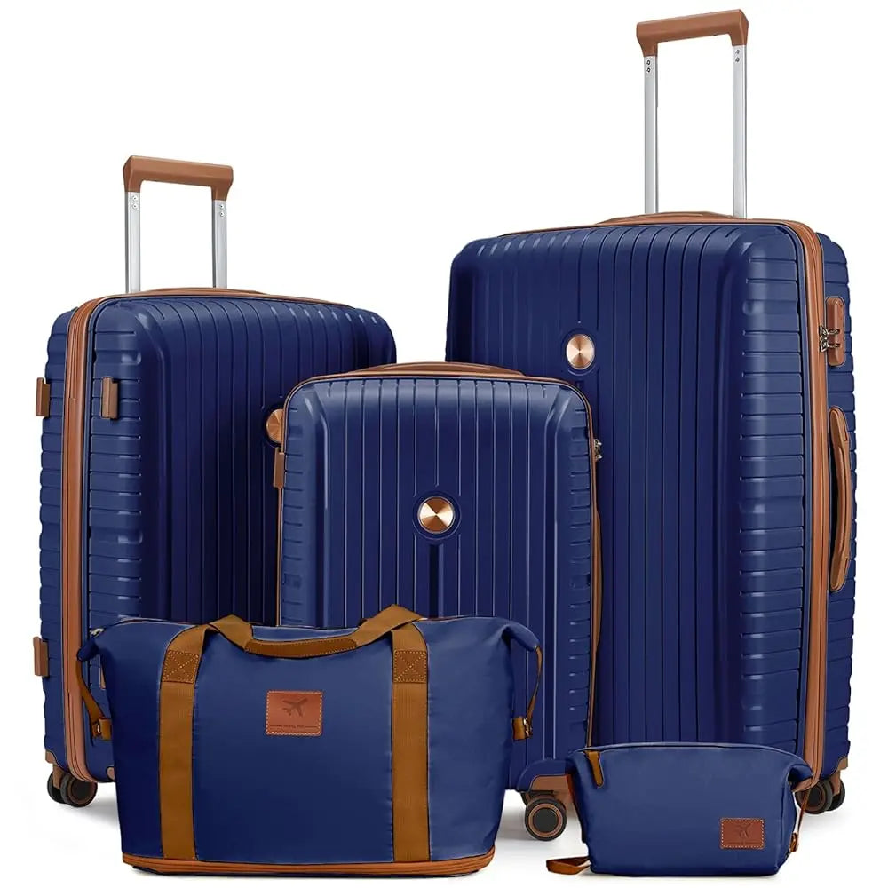 PP Hard Shell Luggage Sets With Duffel And TSA Lock