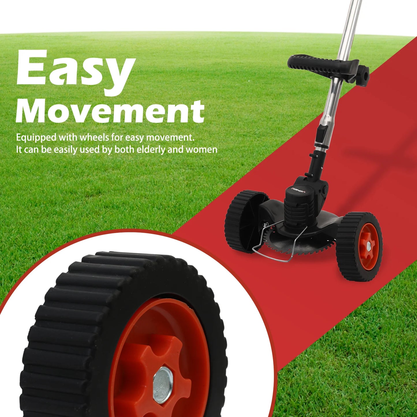 Hign Concerned Cordless Weed Wacker 21V Trimmer Lightweight