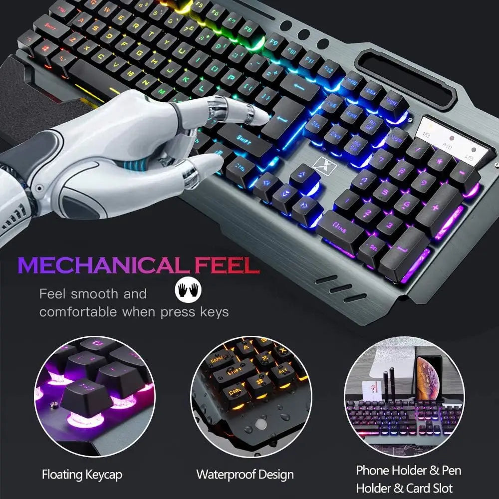 Mambasnake K680 Wireless Keyboard and Mouse Gaming Combo