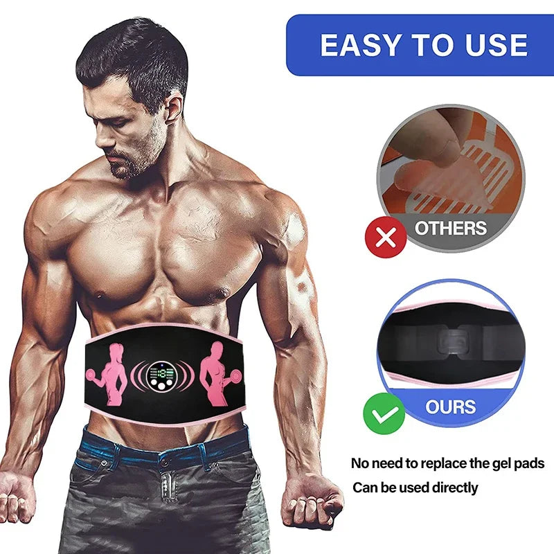 EMS Abdominal Stimulation Belt for Core Training at Home